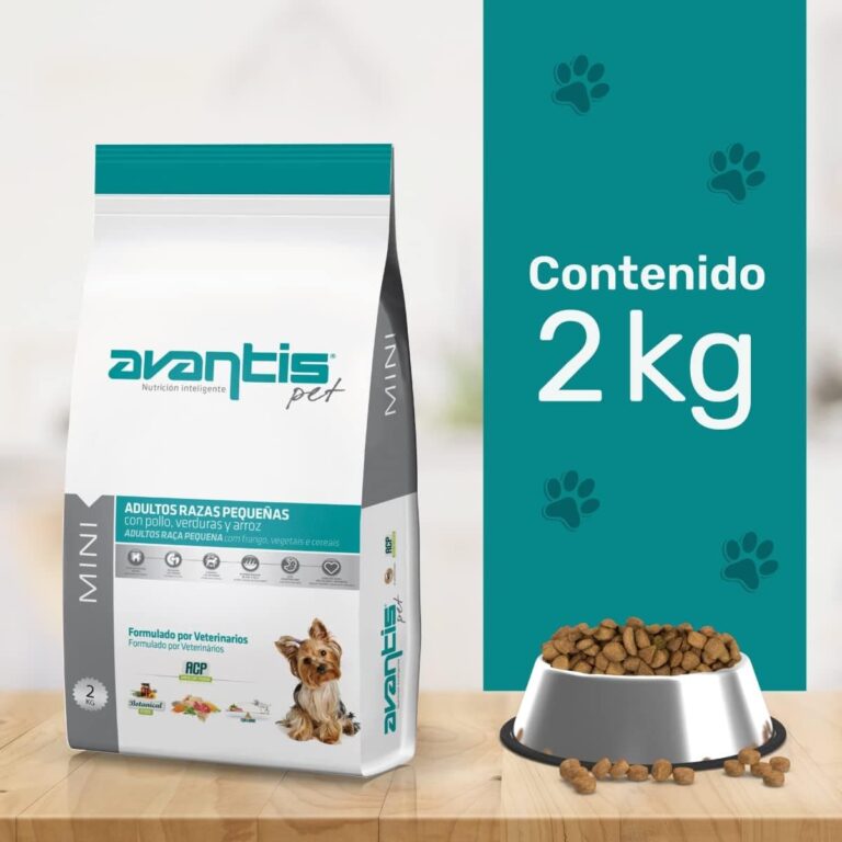 Avantis Pet Mini - Pienso para Perros Adultos de Razas Pequeñas - 2 kg - Comida con Triple Acción Favorece el Sistema Inmune y Digestión - Altamente Digestiva con Pollo, Verduras y Arroz