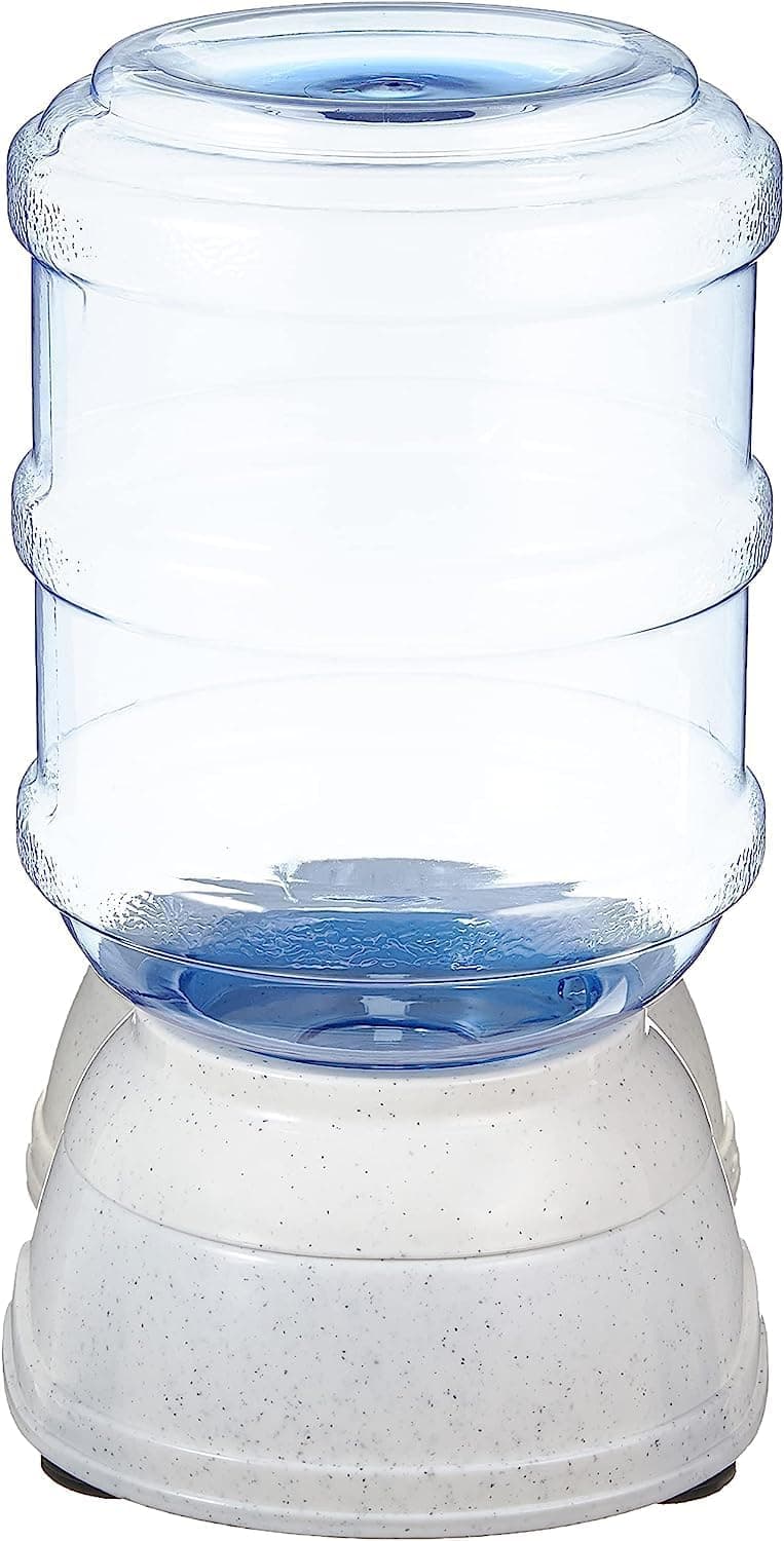 Amazon Basics Dispensador de agua, Gato, 1 Galones, Pequeño, Transparente