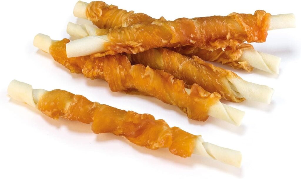 Arquivet, Twist con pollo enrollado, Snacks Naturales para perros, Chuches para perros, Golosinas para perro, Premios para tu mascota, 13 cm, 1 kg
