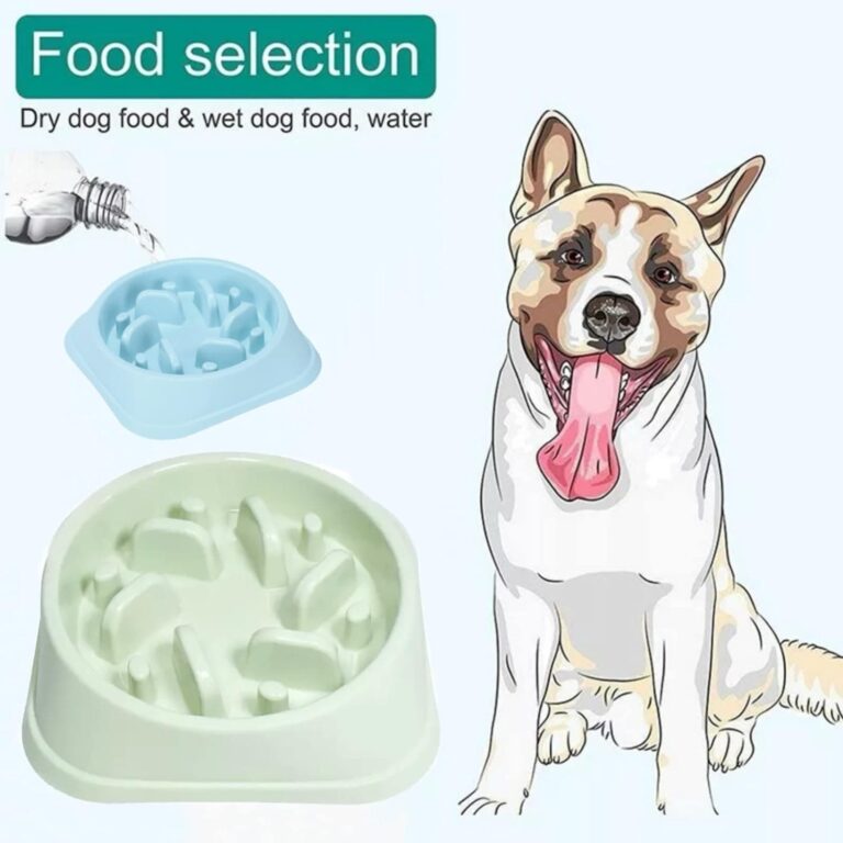 Comedero antivoracidad para Perros, comedero Lento Laberinto Interactivo para Mascota Antideslizante de plástico, comedero para Perros pequeños, Mediano y Grandes (Verde)