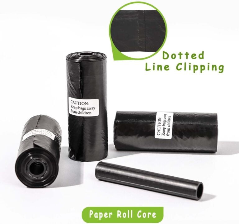 AiTodos® 600PCS Bolsas Caca Perro, Negro - Bolsas Excrementos Perros - Adecuado Salir de Casa, 30 * 21.5CM, Polietileno-Material, Portátil (40 Rollos, 15 por Rollo) -Poop Bags