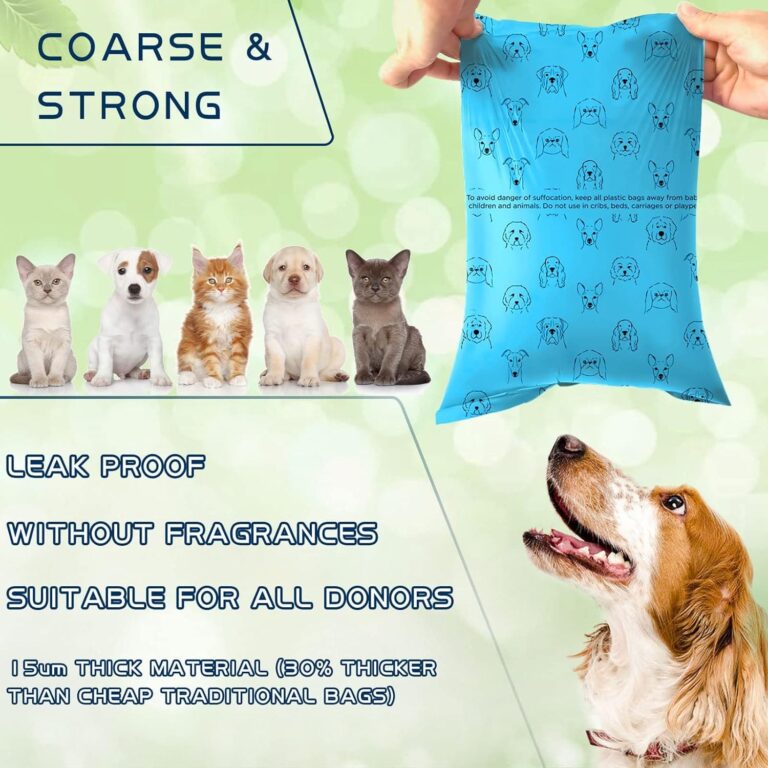 MULEVIP Bolsas Extra Gruesas para Caca de Perro, a Prueba de Fugas, 520 Unidades/26 Rollos, Bolsas para Excrementos, con 1 Dispensador