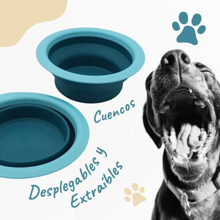 EL ÁTICO PETS Comedero Perro Elevado con Bebedero Antisalpicaduras Perro. Comedero Perro Antivoracidad Desmontable
