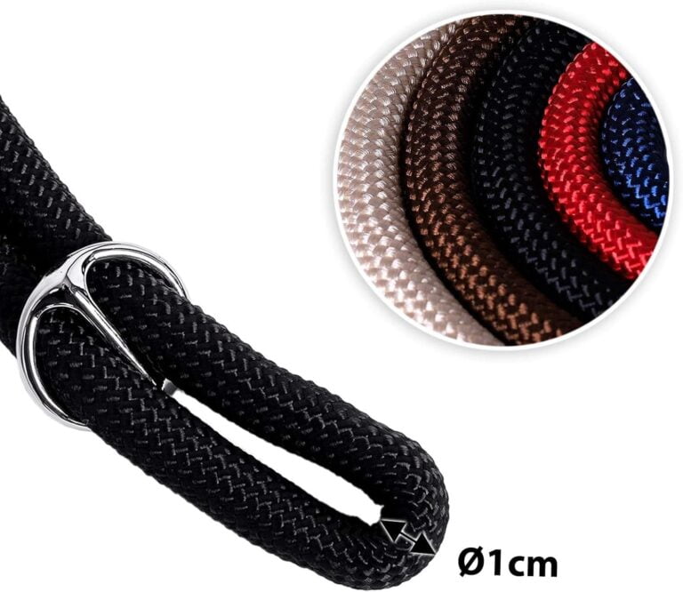 lionto Collar de Perros Collar Retriever Collar de adiestramiento, Longitud 65 cm Negro
