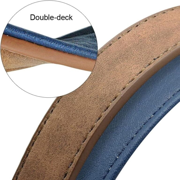 Didog - Collar de Piel Suave Acolchada Personalizable para Perro, Chapa de Nombre, Anilla en D, Collar Grabado para Perro, tamaños pequeño, Mediano y Grande