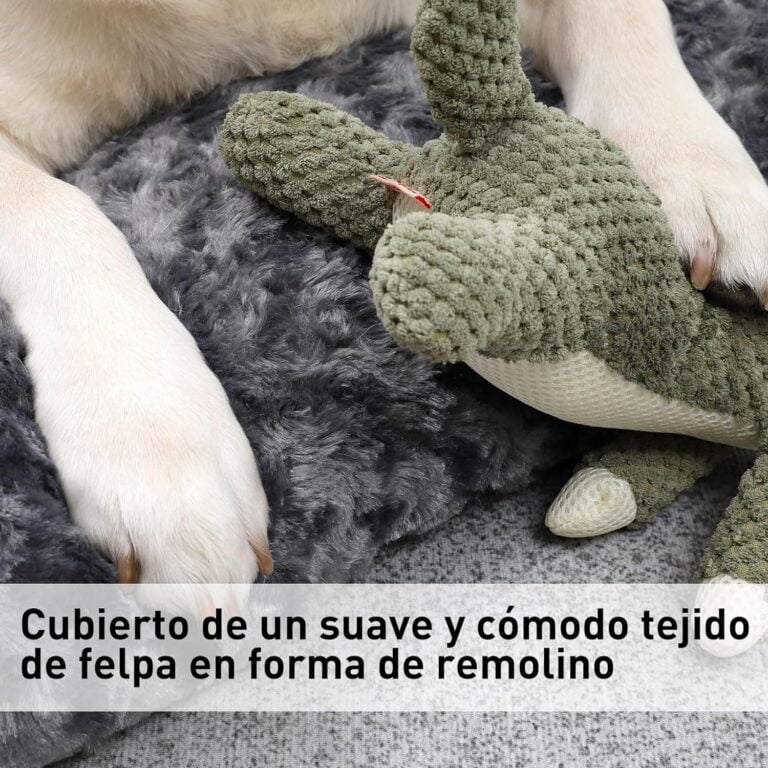 KSIIA Cama para Perro Grande, 90x60cm, Camas Antiestres Perro L, Colchon Cojín Perro Grande, Colchoneta Perro Lavable a Máquina, Fondo Antideslizante Dog Bed, Gris Oscuro