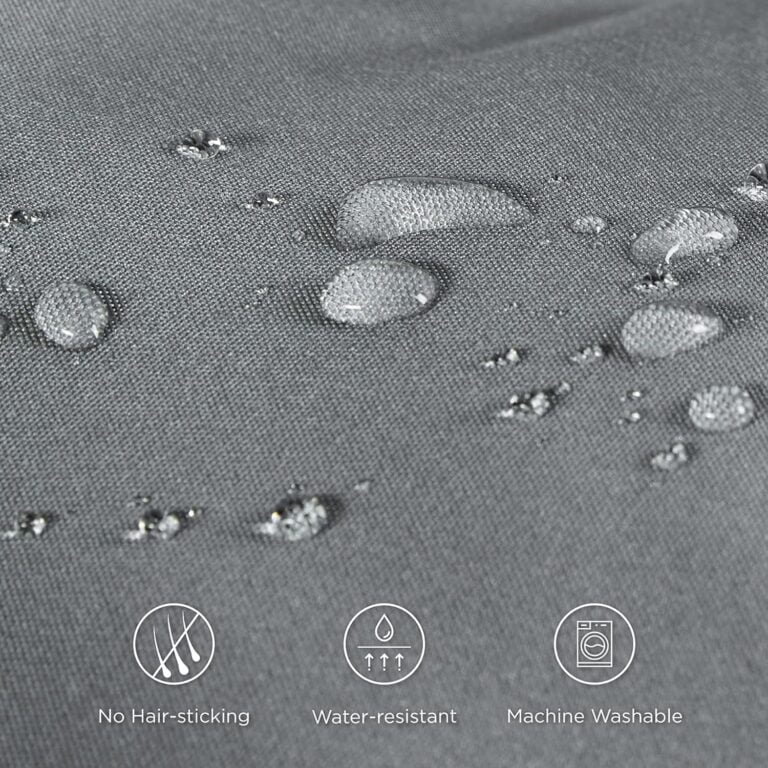 Bedsure Cama Perro Impermeable Grande - 91x68x10 cm Colchón Perro Lavable, Cojín Perro Antipelo y Suave, Gris, L