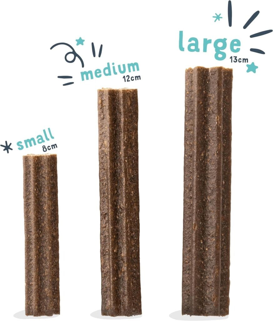 Edgard & Cooper Dental Stick para Perros Medios 56 Barritas para la Higiene Oral Premios Natural Sin Cereales 7 Sticks x 8 Menta & Freza, Higiene Dental, Bajo en Calorías, Aliento Fresco