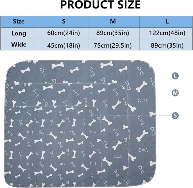 Geyecete Empapadores Reutilizables Lavables para Perros,60*45cm Alfombras de adiestramiento Ultraabsorbente para Perros,Almohadillas para Cachorro,Training Pads para Mascotas-GIRS-S-2 Piezas