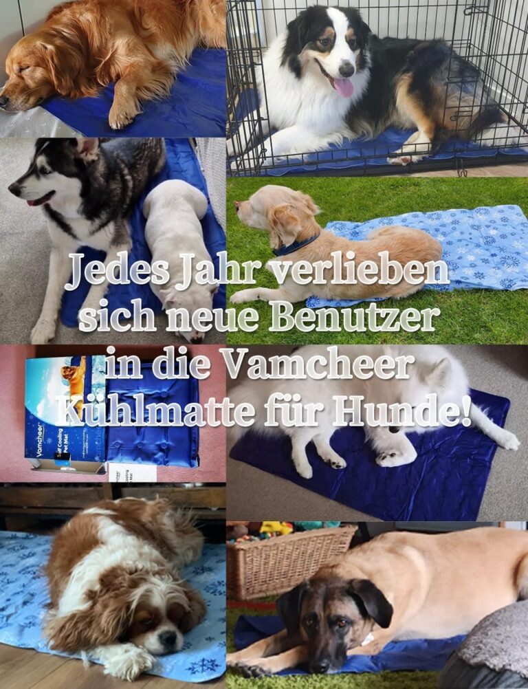 Vamcheer Alfombra Refrescante para Perro - Alfombra de enfriamiento para Mascotas, 70x120 Colchon Mascotas para Verano,Cama Perro Frio Animales Grande,Manta Refrigerante Perro, Azul Marino,XL