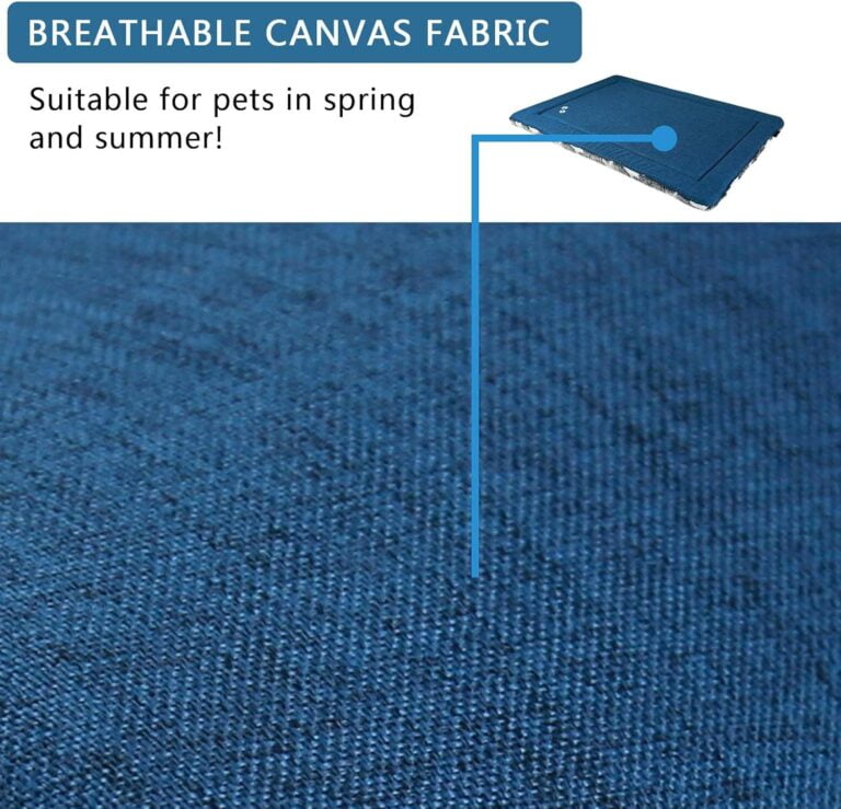 KROSER Almohadilla para Perros Colchoneta Reversible Colchón para Mascotas Elegante 91 cm Almohadilla de Esponja de Alta Densidad Lavable a Máquina Cama para Perros Grandes de hasta 32kg