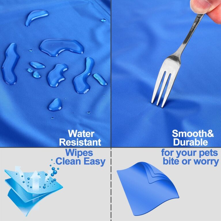 Ownpets Alfombrilla Refrescante para Perros/Gatos, Cama Refrescante Perro, Manta Refrescante Perro, Alfombra Colchoneta Fria de Verano, Cama Refrescante para Perro y Gato, Azul, 60 x 100 cm, L