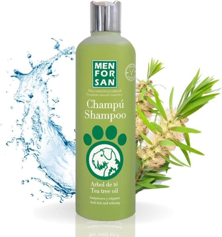 MENFORSAN Champú Árbol de Té para Perros | Acción Anti Picores y Anti Hongos | Previene la aparición de piojos | No Daña el Pelaje | 300 ml