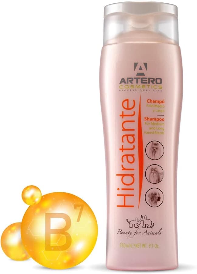 Artero Hidratante. Champú para Perros Que aporta Gran hidratación para Mantener un Perro de Pelo Largo