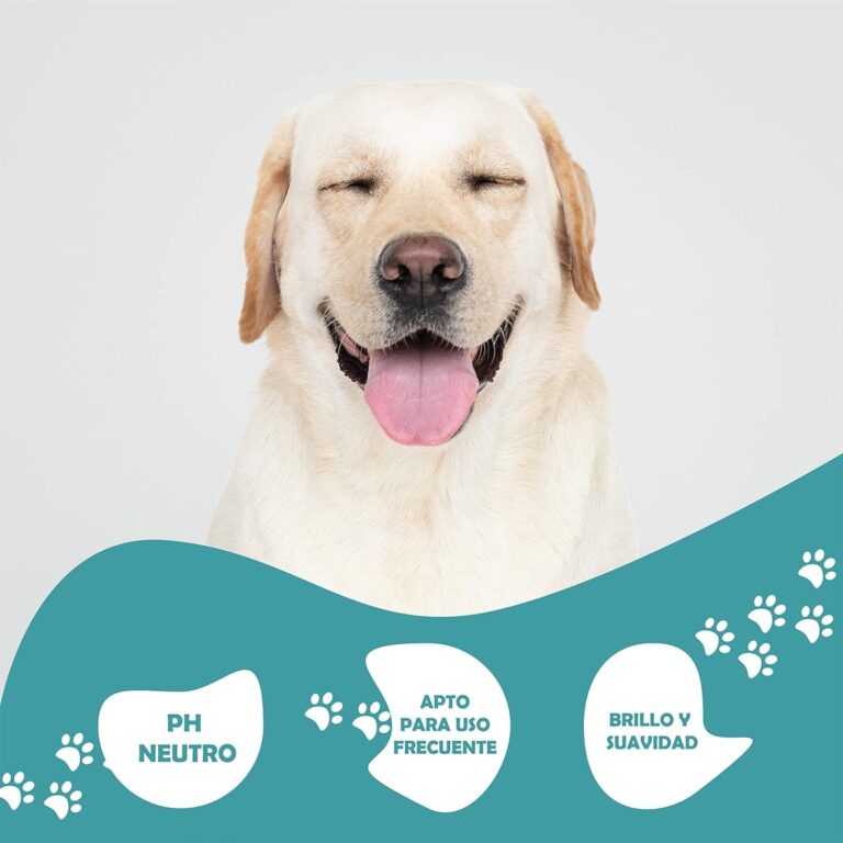 Champú Acondicionador para Mascotas - Champú Para Mascotas - Con Vitaminas - Desenreda y Aporta Suavidad - Fortalece y Aporta Brillo - Fácil y Sencillo de Aplicar - 1 Litro - Aure Marca: Aure