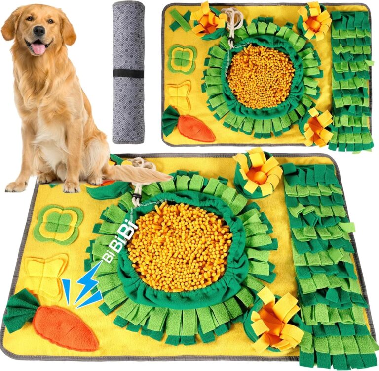 Tonsooze Alfombra Olfativa Perros, Alfombra de Actividades para Mascotas, Alfombra Olfato Perro Mascotas Perros tapete de Entrenamiento Rompecabezas Interactivo Juguetes Entrenamiento de Forraje