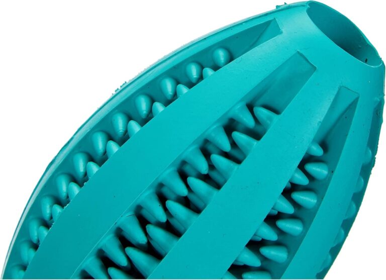 TRIXIE Pelota Rugby Denta Fun, Menta, Caucho, 11 cm, Perro, Todos Los Tamaños De Razas