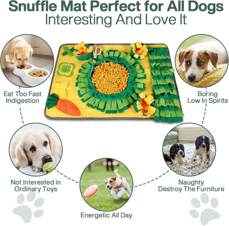Tonsooze Alfombra Olfativa Perros, Alfombra de Actividades para Mascotas, Alfombra Olfato Perro Mascotas Perros tapete de Entrenamiento Rompecabezas Interactivo Juguetes Entrenamiento de Forraje