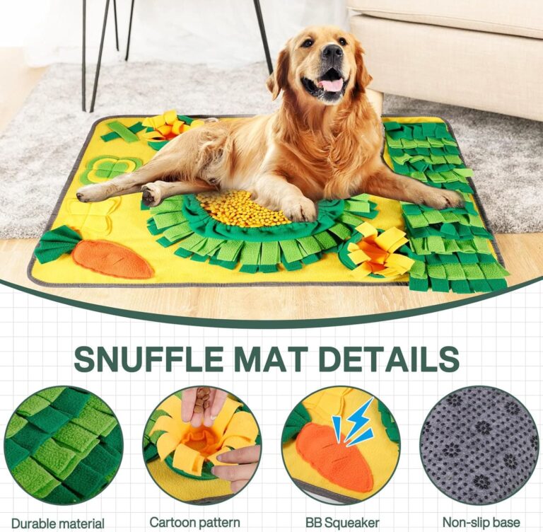 Tonsooze Alfombra Olfativa Perros, Alfombra de Actividades para Mascotas, Alfombra Olfato Perro Mascotas Perros tapete de Entrenamiento Rompecabezas Interactivo Juguetes Entrenamiento de Forraje
