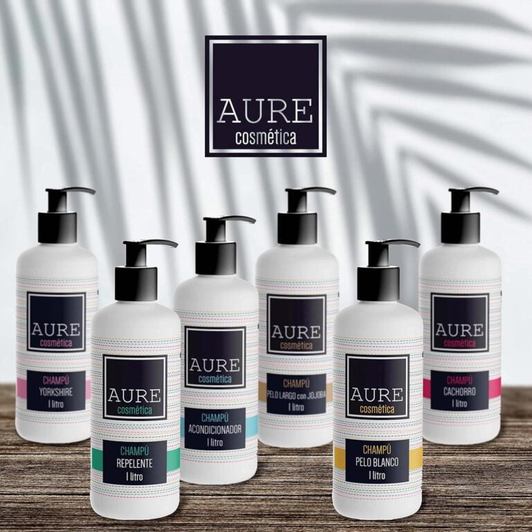 Champú Para Perros Cachorros - Aporta Brillo y Suavidad - 1 L - Champú para Mascotas Fácil y Sencillo de Aplicar - Favorece el Crecimiento y Vitalidad del Pelo - Aure