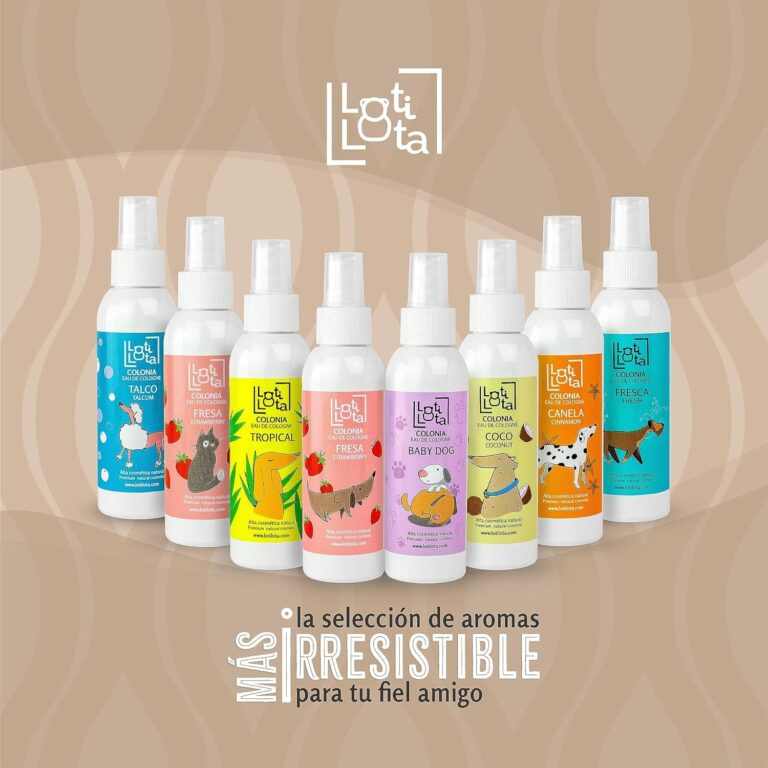 LOTI LOTA Champú Perros Pelo Marron 500 ml - Intensificador del Color - Brillo y Limpieza de Manera Natural - pH Neutro - Apto Uso frecuente