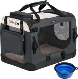 Cadoca Transportadora Mascotas Talla S Plegable 50x35x36cm Transportín Bolsa Viajes Perros Gatos