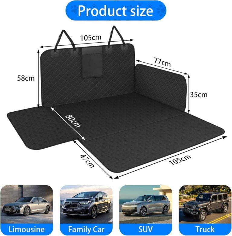 DOBIGER Protector Maletero Coche Perros Universal, Funda Maletero Coche Perros Impermeable, Cubre Maletero Coche Perro para Coche Pequeño Mediano Camión SUV