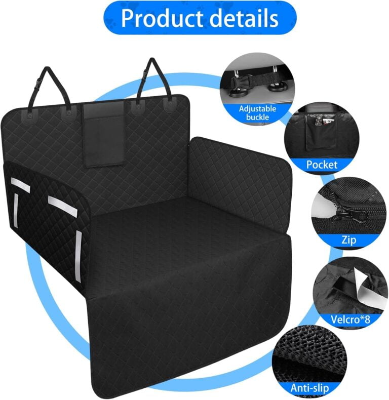 DOBIGER Protector Maletero Coche Perros Universal, Funda Maletero Coche Perros Impermeable, Cubre Maletero Coche Perro para Coche Pequeño Mediano Camión SUV