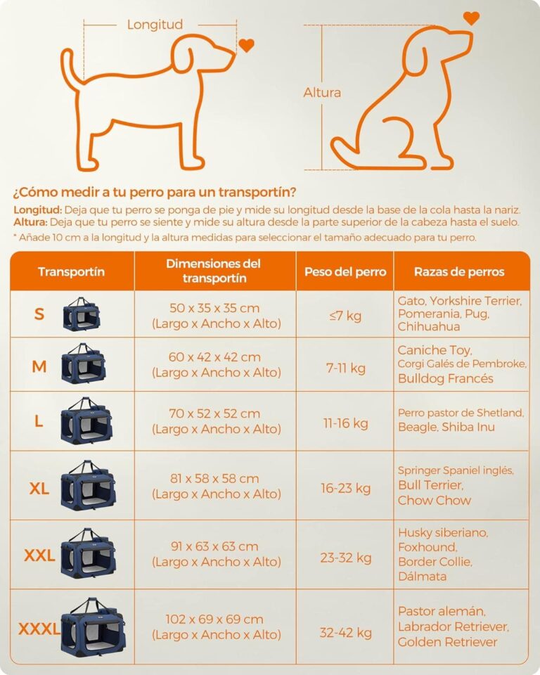 Feandrea Transportín para Gatos y Perros, Plegable, Tamaño L, Tela Oxford, Malla Transpirable, Portátil, Marco Metálico, con Asas y Bolsillos, 70 x 52 x 52 cm, Azul Oscuro PDC70Z