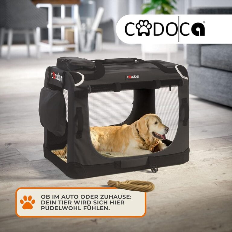 Cadoca Transportadora Mascotas Talla XXL Plegable 90x59x65cm Transportín Bolsa Viajes Perros Gatos