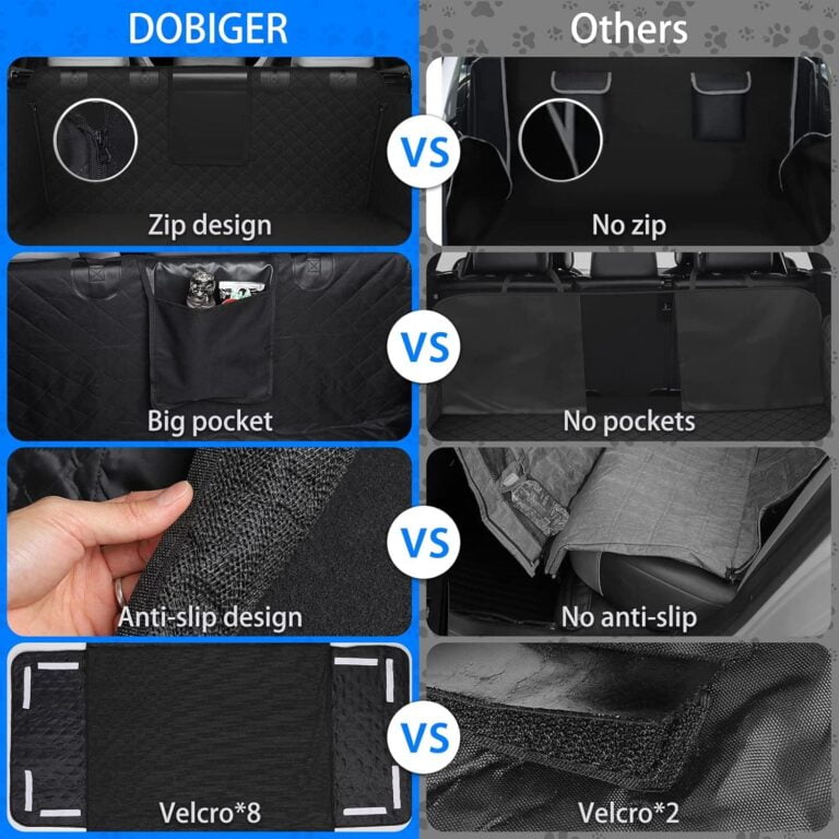 DOBIGER Protector Maletero Coche Perros Universal, Funda Maletero Coche Perros Impermeable, Cubre Maletero Coche Perro para Coche Pequeño Mediano Camión SUV