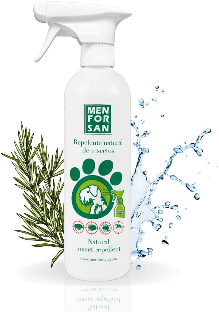 MENFORSAN- Repelente Natural de Insectos con citronela Perros, 500ml
