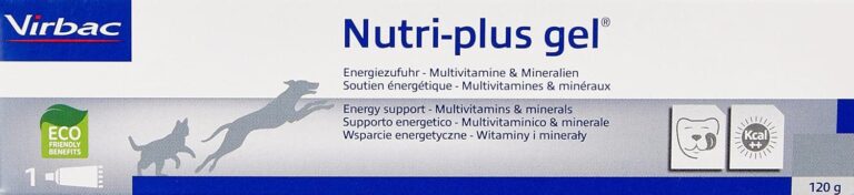 Virbac Nutri-Plus Gel | 120g | Alimento complementario para perros y gatos para la integración nutricional y la convalecencia | Estimulante del apetito, portador de energía altamente concentrado.