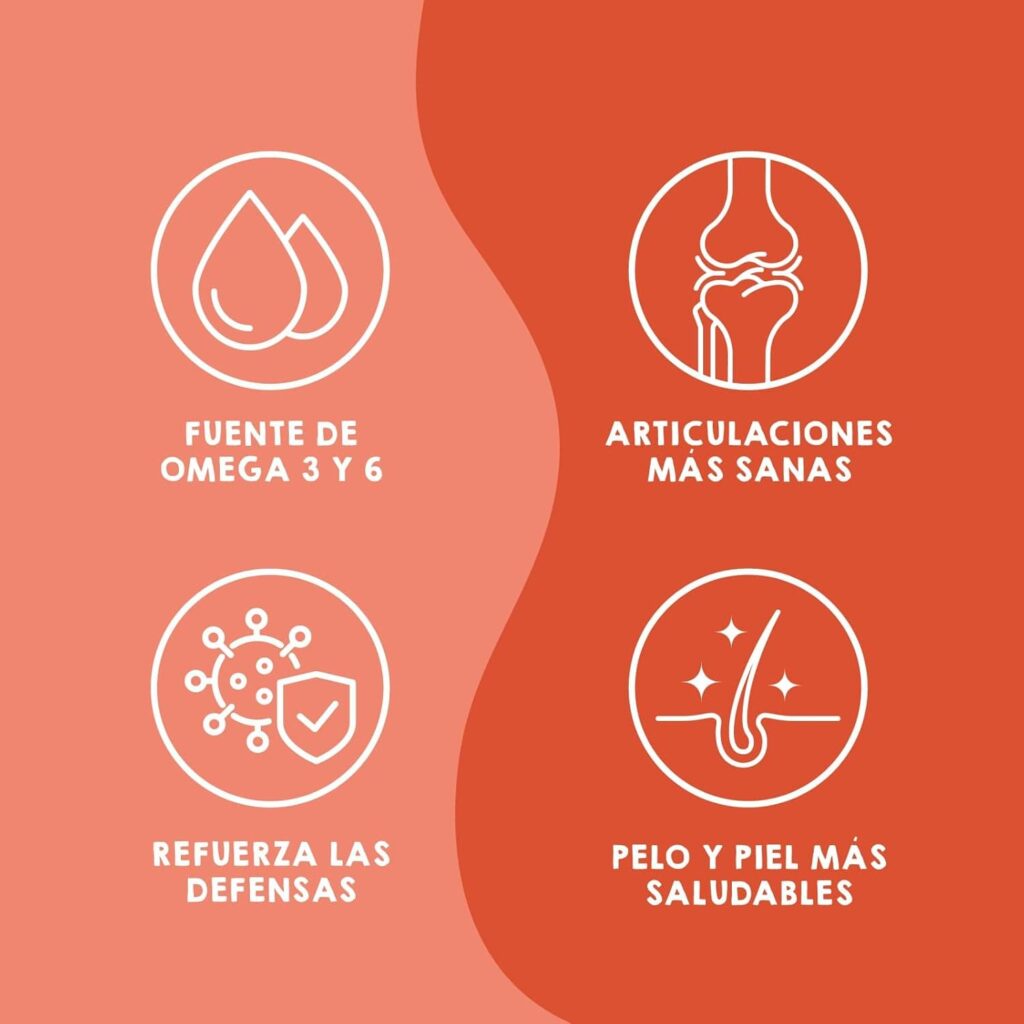 MAIKAI Aceite de Salmon para Perros y Gatos 1 L - 100% Natural y Puro - Fuente de Omega 3 y 6 - Antiinflamatorio - Piel Sana y Pelo Brillante - Vitaminas y Calcio - Articulaciones y Defensas