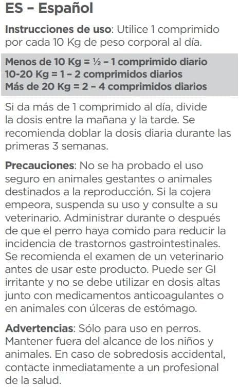 maxxipaws maxxiflex+ Caderas y Articulaciones - Suplemento Condroprotector para Perros Adultos - 120 Comprimidos