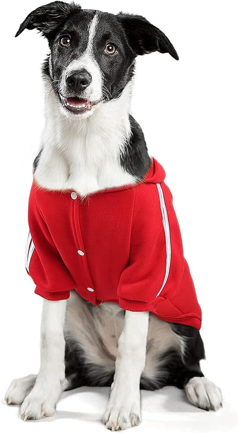 NAMSAN Ropa para Perros con Capucha para Mascotas, Ropa de Invierno Suave y cómoda, Adecuada para Perros medianos y Grandes, rojo-4XL