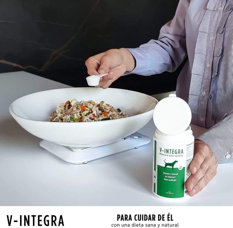 V-INTEGRA Cane Adulto (Perro Adulto) - Suplemento Completo Rico en vitaminas y minerales para la Dieta casera y Barf de los Perros - 200g - Made in Italy
