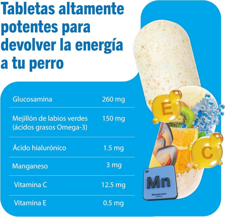 JOINTSURE Condroprotector Perros I con gran concentración de mejillon labios verdes, glucosamina y condroitina natural I suplemento antiinflamatorio para articulaciones I 120 comprimidos