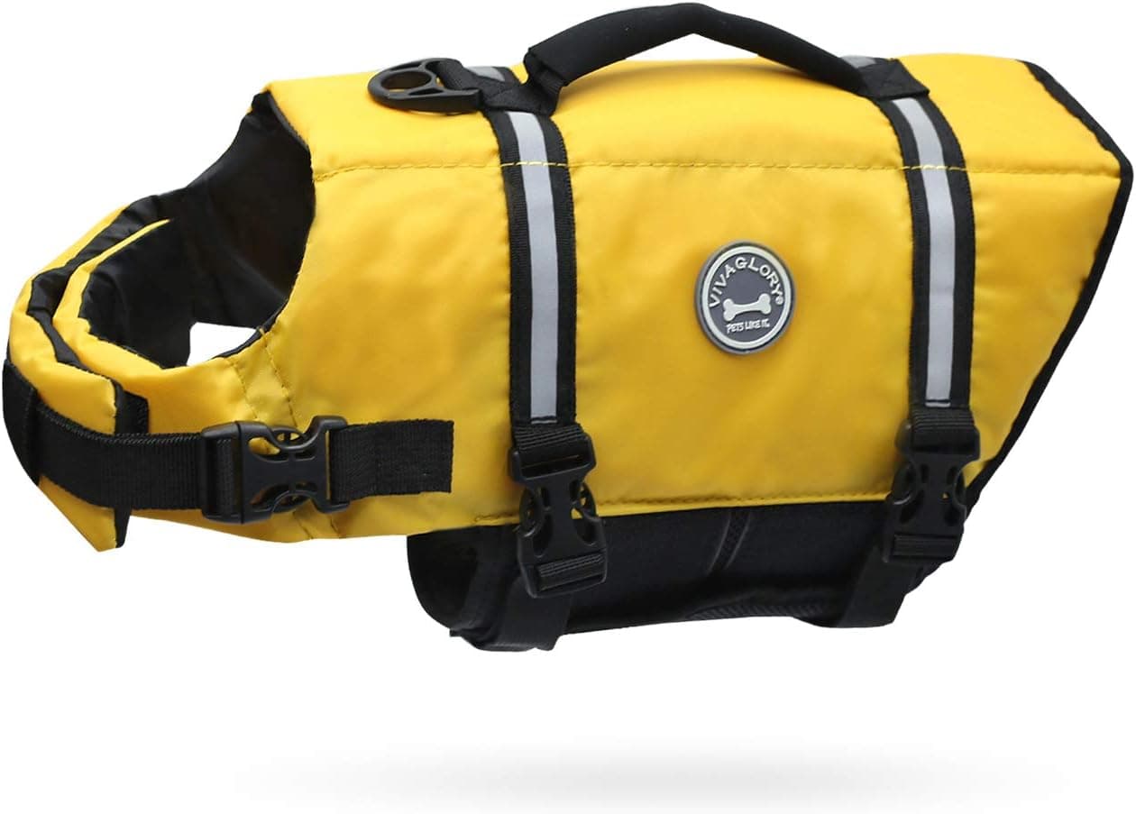 VIVAGLORY Chaleco Salvavidas Ripstop para Perros Pequeños