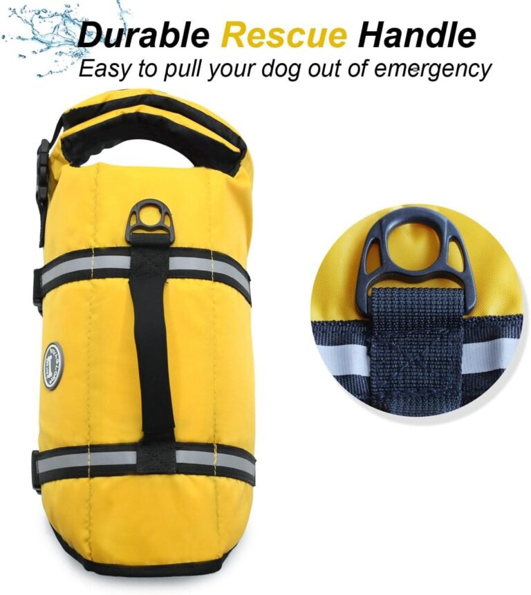 VIVAGLORY Chaleco Salvavidas Ripstop para Perros