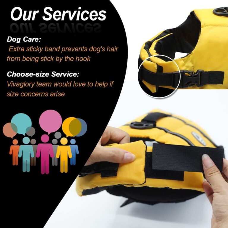 VIVAGLORY Chaleco Salvavidas Ripstop para Perros