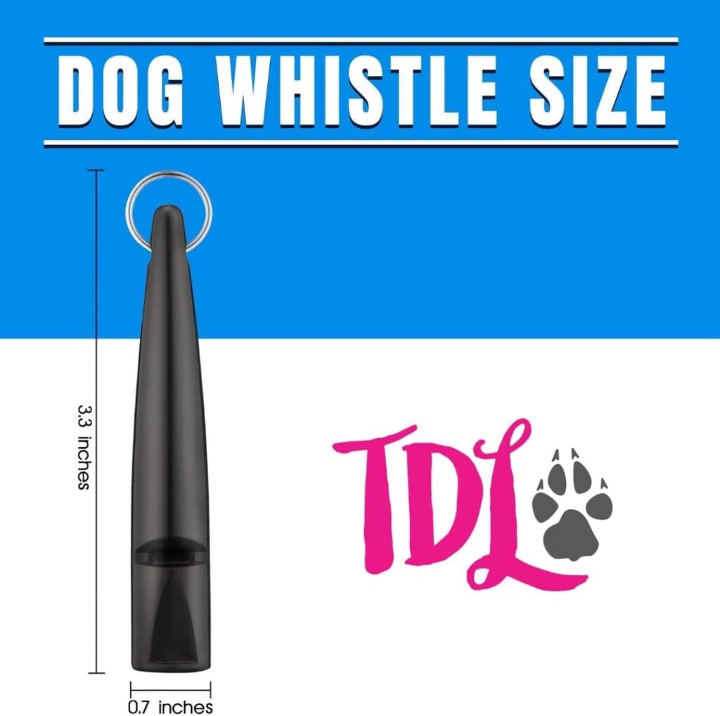TDL - Silbato de entrenamiento para perros con cordón, silbato para perros con tono fuerte y sólido y sonido de gran alcance