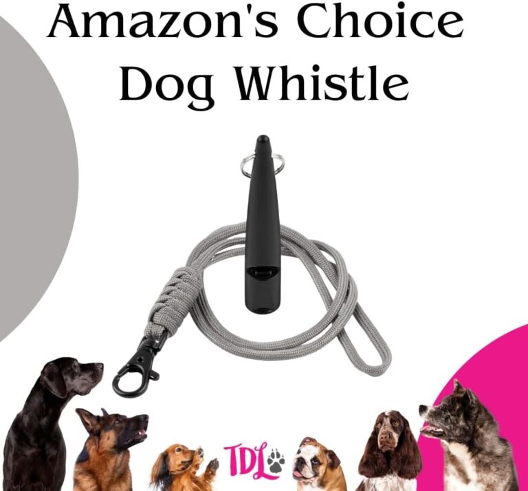 TDL - Silbato de entrenamiento para perros con cordón, silbato para perros con tono fuerte y sólido y sonido de gran alcance