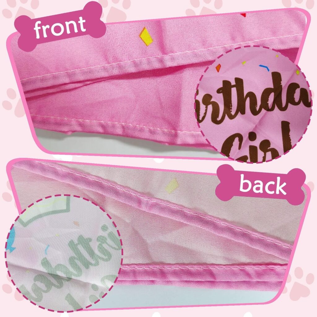 Bandana de cumpleaños para Perro, Bandana para Perro para cumpleaños, triángulo