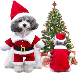 Navidad Ropa para Mascotas, Patrón navideño Prendas de Punto Cálido