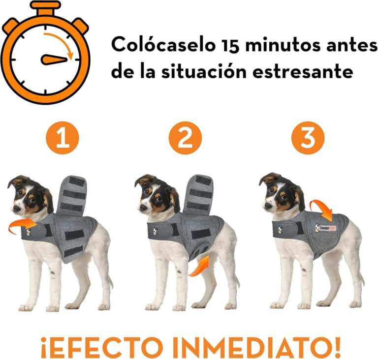 Thundershirt - Chaleco Relajante para Perros - Antiestrés, Ayuda a Reducir la ansiedad, Gris, XL