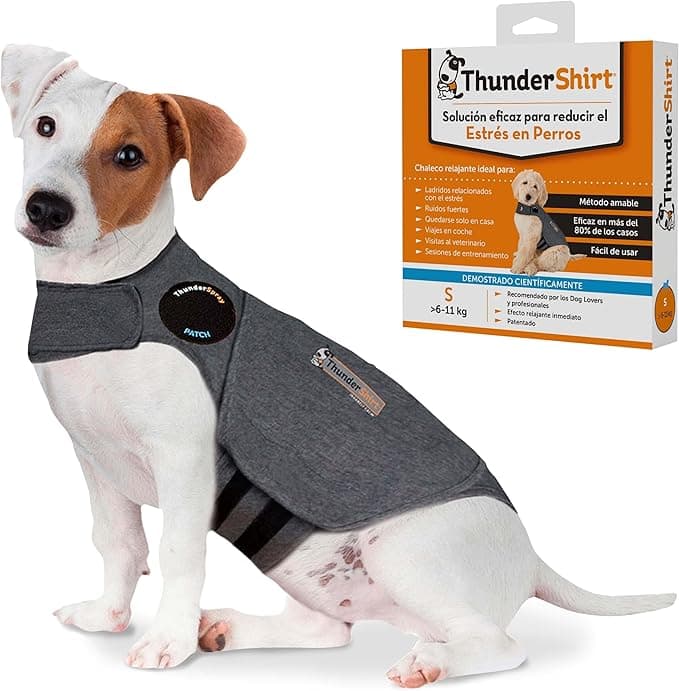 Thundershirt - Chaleco Relajante para Perros - Antiestrés, Ayuda a Reducir la ansiedad, Gris, XL