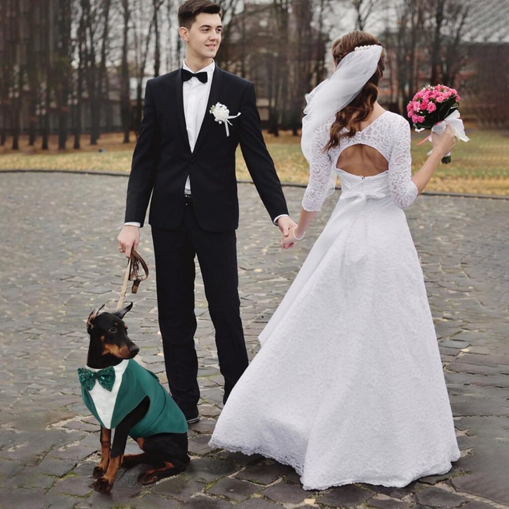 Traje de Esmoquin Formal para Perros